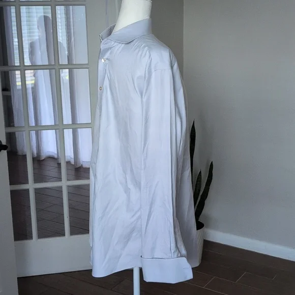 Charles Tyrwhitt White Slim Fit Dress Shirt French Cuffs 17 - Picture 3 of 8